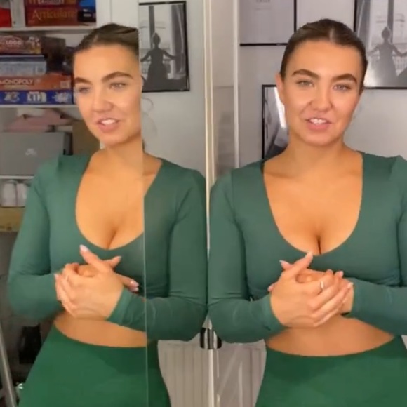 Lazuli label crop top in green - Picture 10 of 16